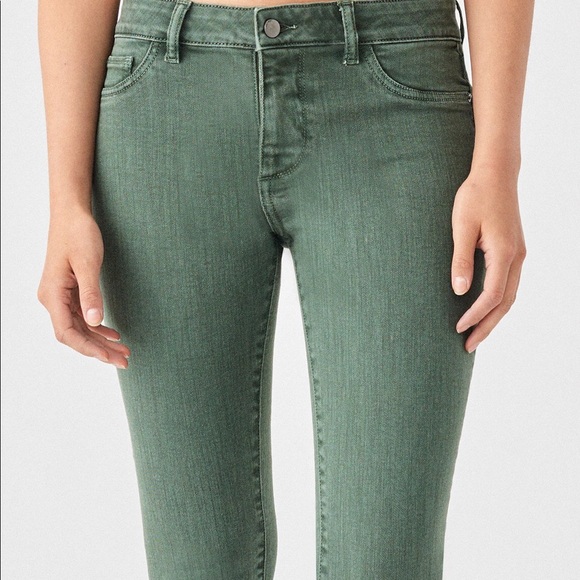 DL1961 Women's Florence Crop Skinny Jeans - Mid Rise, Instasculpt Fit, Leopard Print - View #4